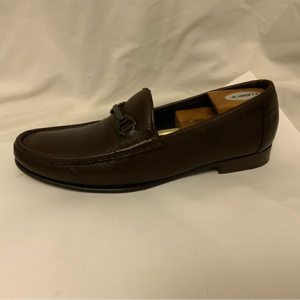 Allen Edmonds "VINCI" Men's Italian Dress Loafers 10 D Brown Leather Moccasin
